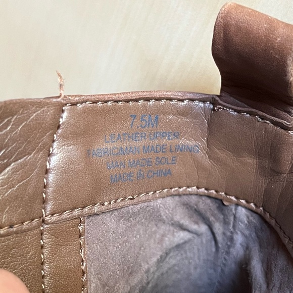 Gianni Bini Women's Lace Up Brown Leather Stiletto Heel Hiking Booties Size 7 - Picture 9 of 10